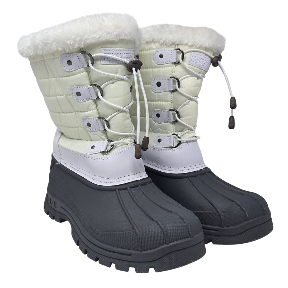 Mountain Warehouse Whistler Womens Snow Boot White Grey Size 10 US 41 EUR